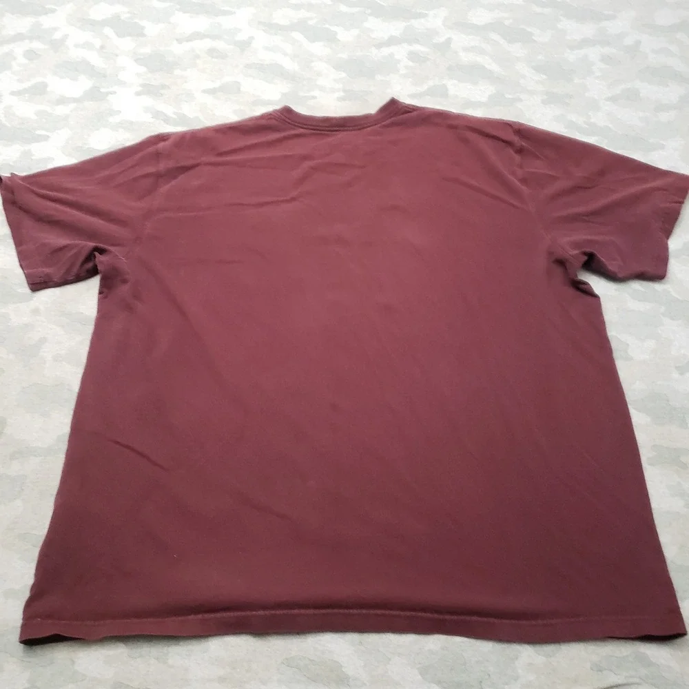 Carhartt Shirt Mens 2XL Red Pocket Tee Short Sleeve Workwear Outdoors